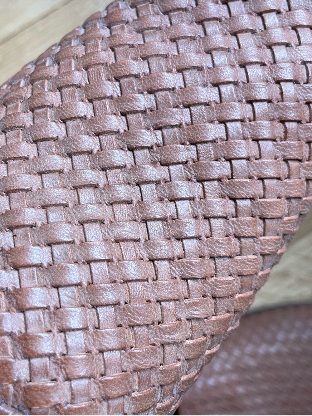 Nisolo Woven Leather Slip-On Flats - Tan Brown - Picture 3 of 4